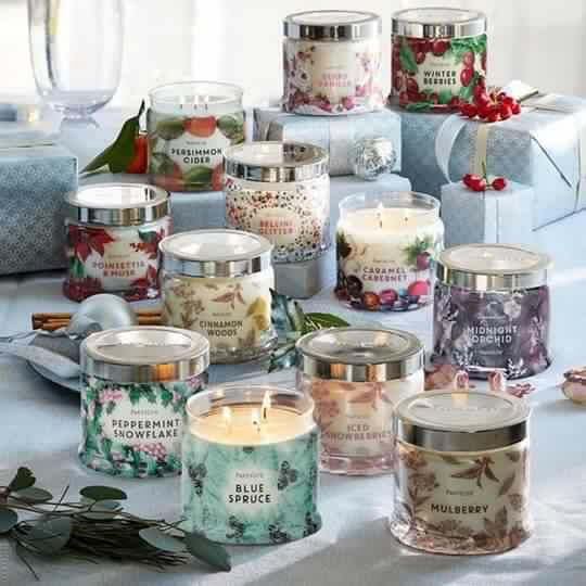 Pot 3 Mèches Partylite Parfum Feuille De Cèdre Mûre - Décoration Et Ambiance Parfumée