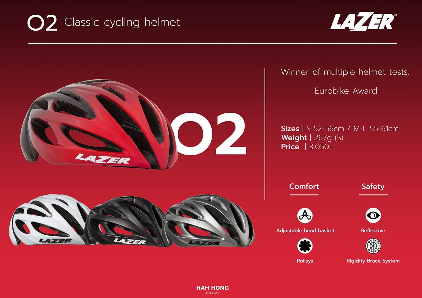 กม.8จักรยาน - หมวกจักรยาน Lazer O2... | Facebook