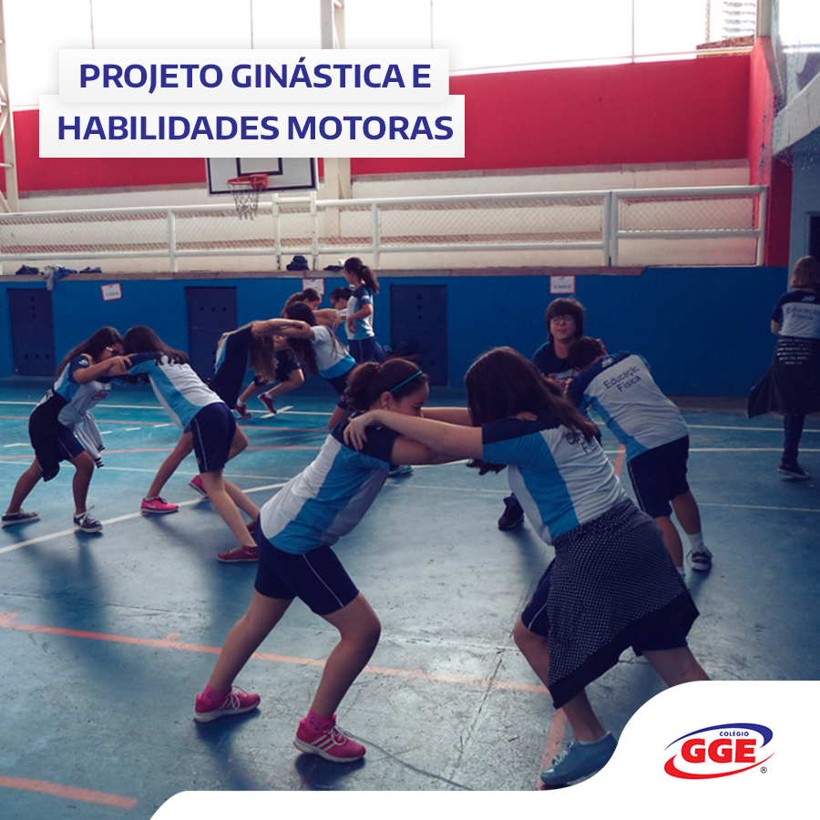 Colégio GGE - Nas aulas de Educação Física das turmas do...