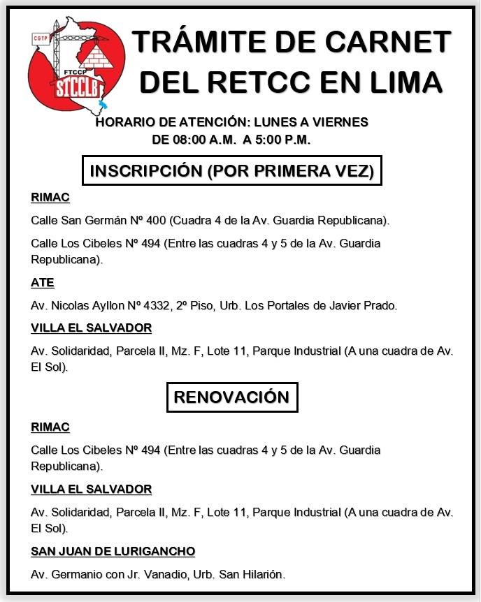 Ponemos en conocimiento a todos los dignos obreros del andamio, los ...
