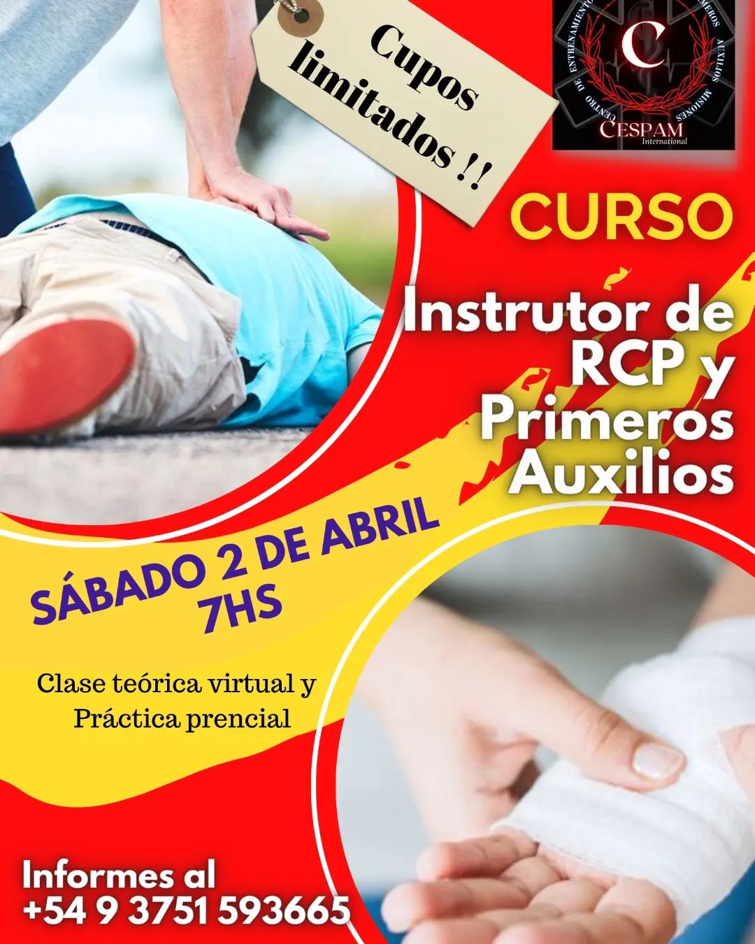 *Curso de Instructor en RCP, DEA y Primeros Auxilios* El Centro de ...