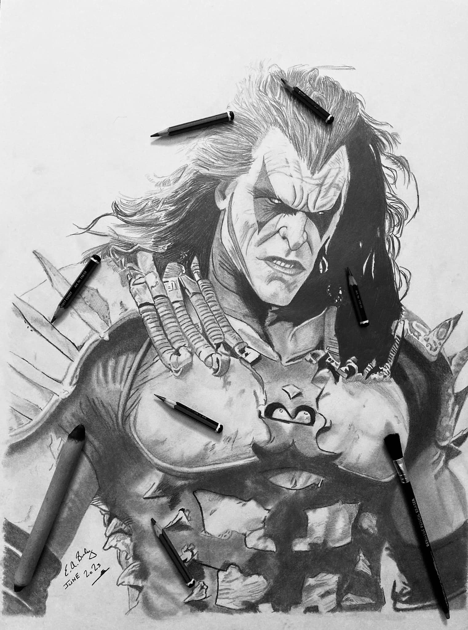 Sketch of the day. The main man. The biggest bastitch of the