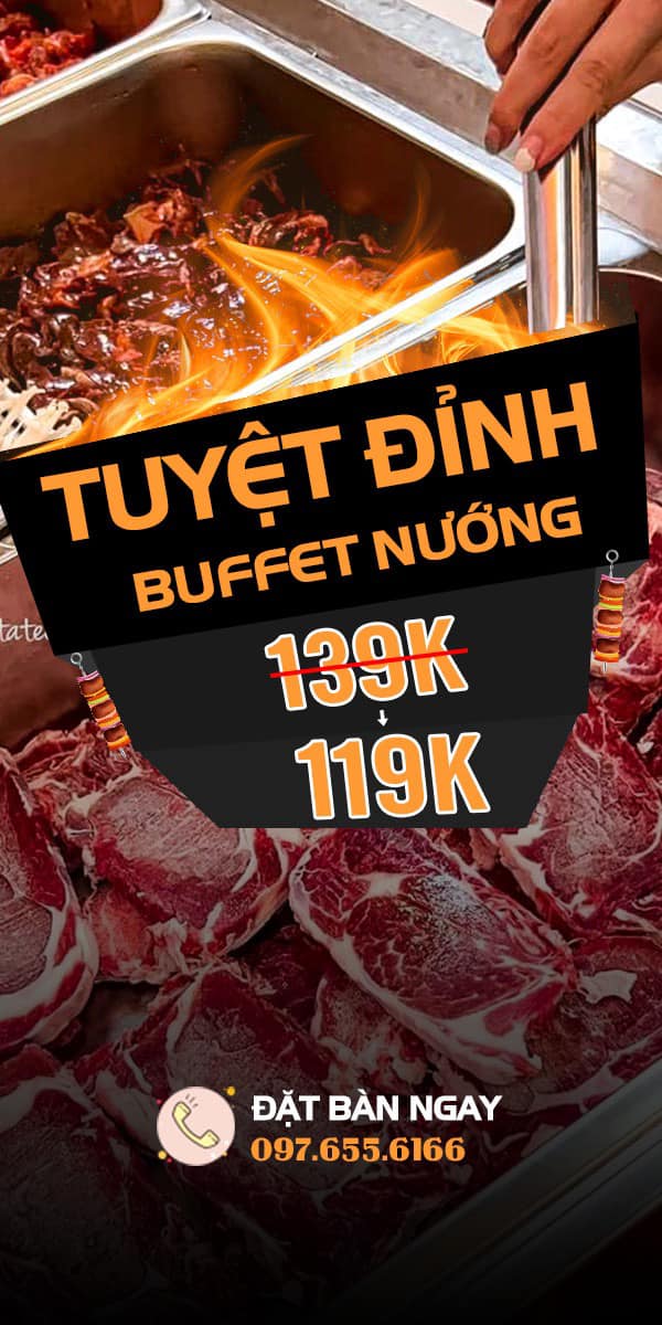 BUFFET BÒ TẢNG... - Chú Béo BBQ - Buffet Nướng Chảo Gang 139k | Facebook