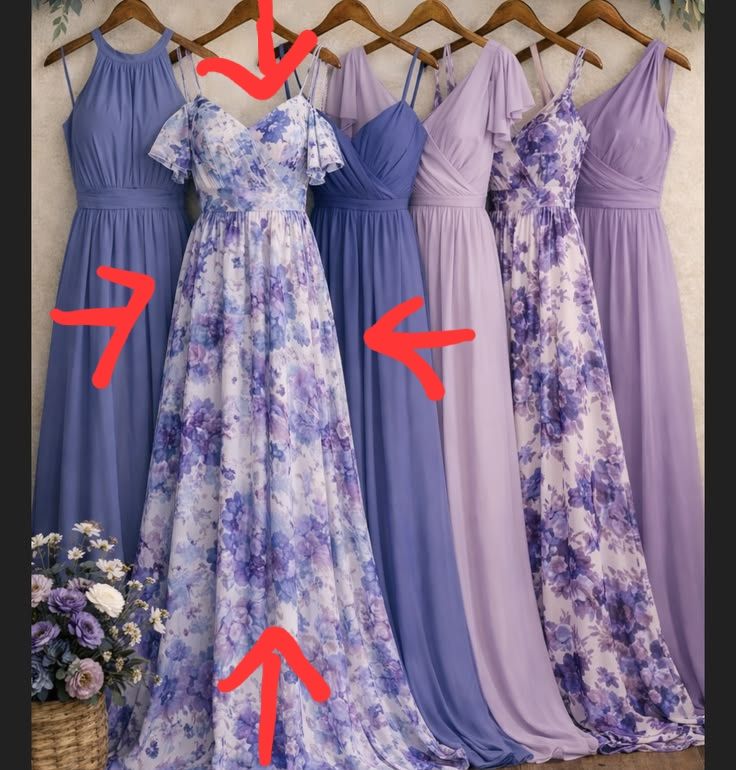 pinterest purple bridesmaid dresses Where to find floral bridesmaids dresses? Size:Youth 5/6 H&M Flounced Cotton Mini Dresses chiffon anime