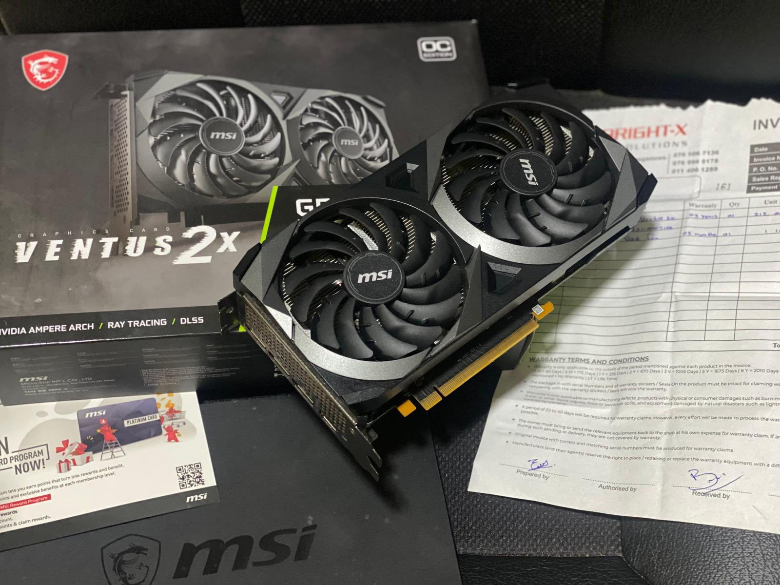MSI RTX 3060 Ti Ventus 2X OC GPU for sale
