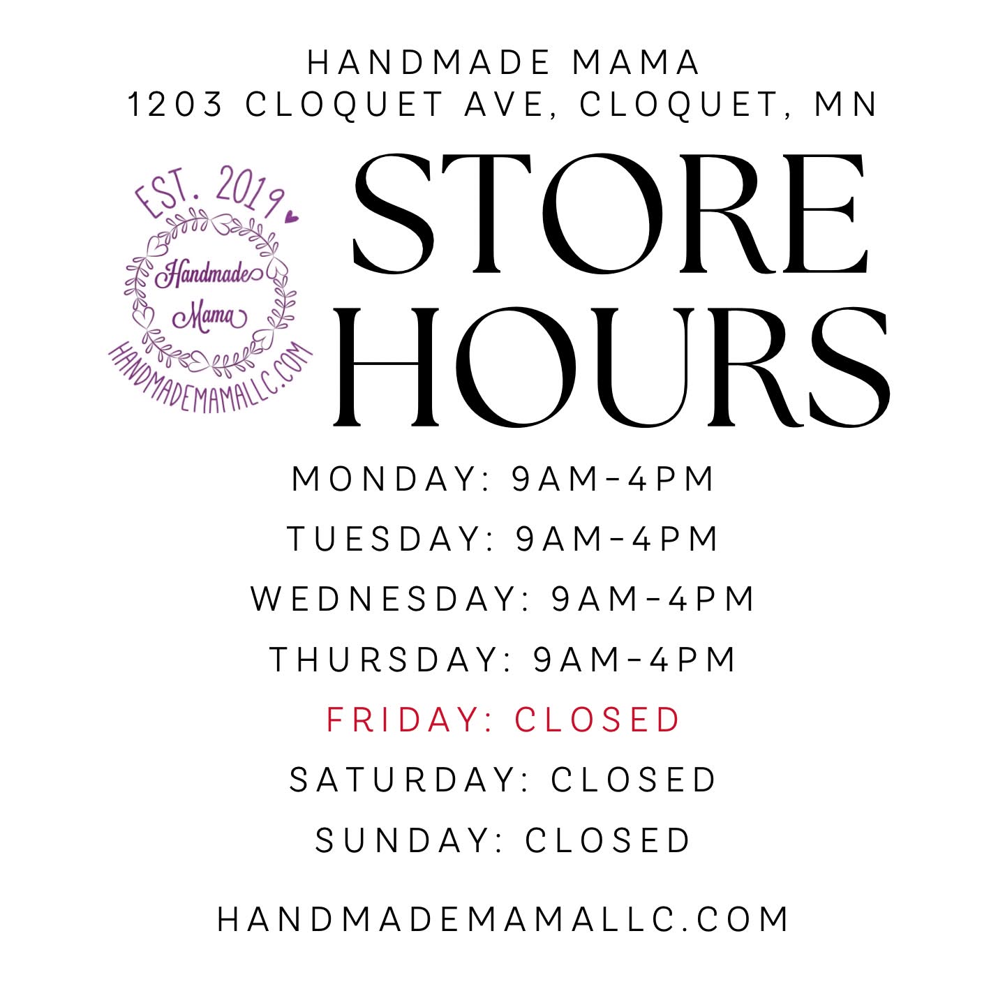 Handmade Mama LLC | Cloquet MN