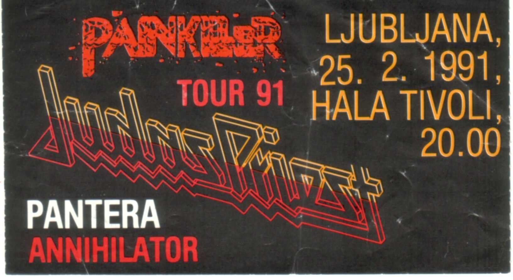 From the archives vol. 1341, Judas Priest, 25.2.1991 (Painkiller Tour)
