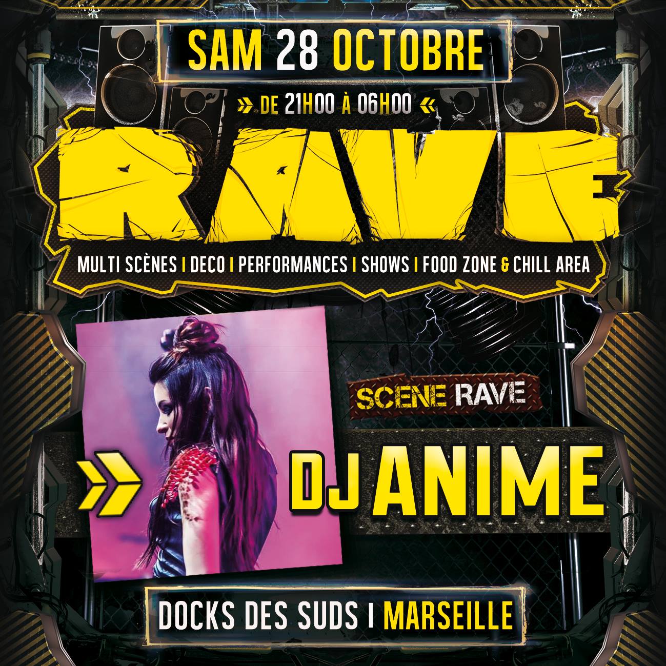 RAVE - 🔷 SCÈNE RAVE 🔹 Dj AniMe DJ Anime ou la Queen of...