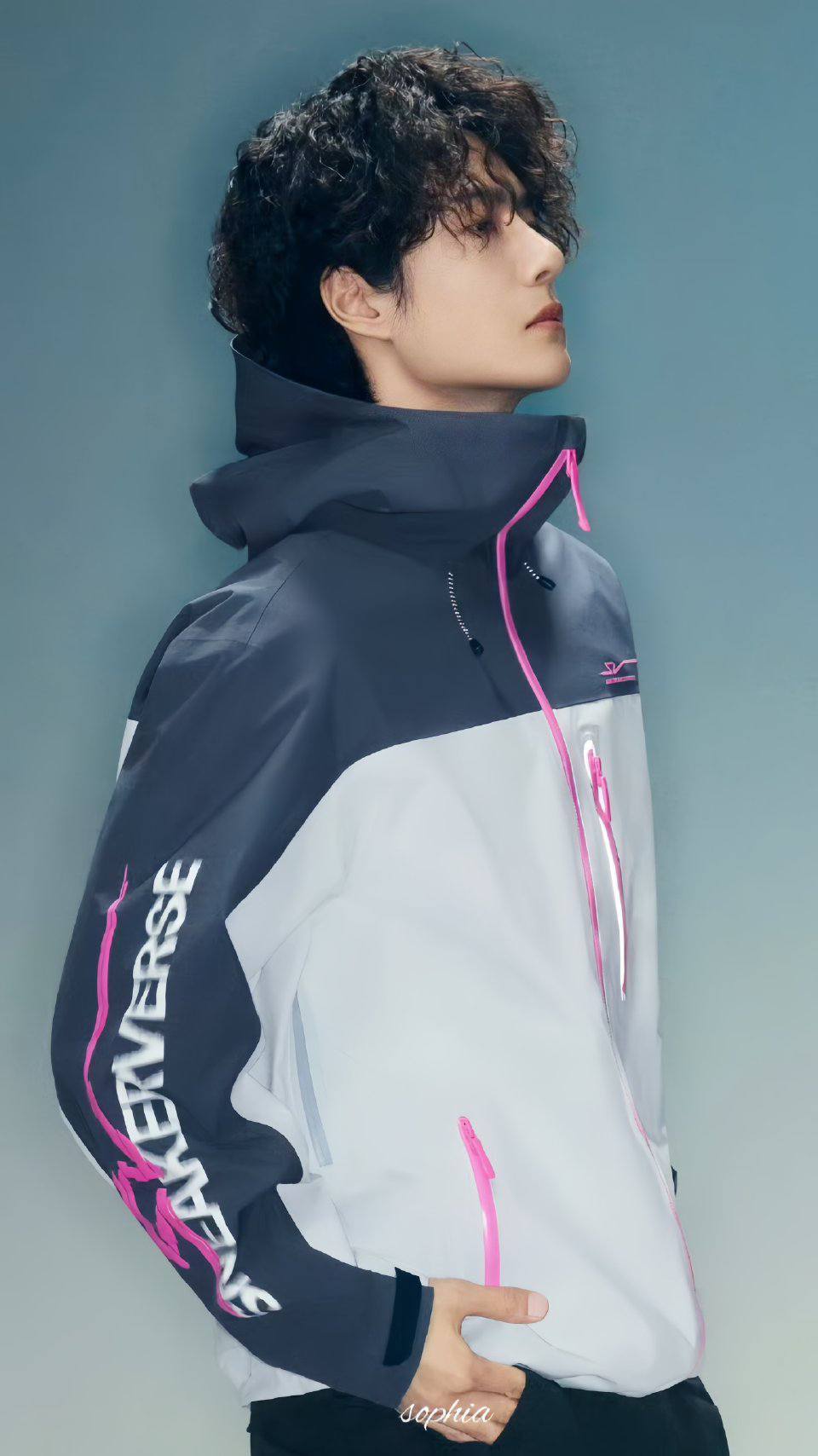Wang Yibo models Anta Sneakerverse jacket
