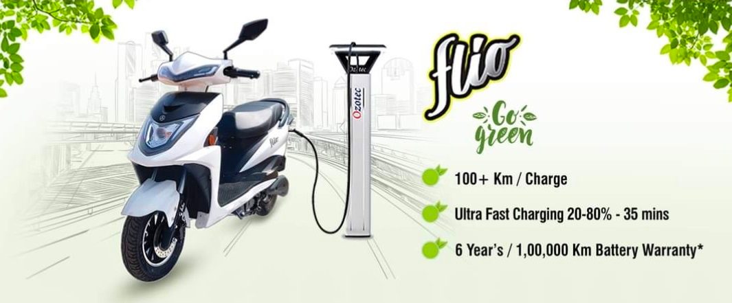 PM Motors - Ozotec Flio E Scooter Showroom