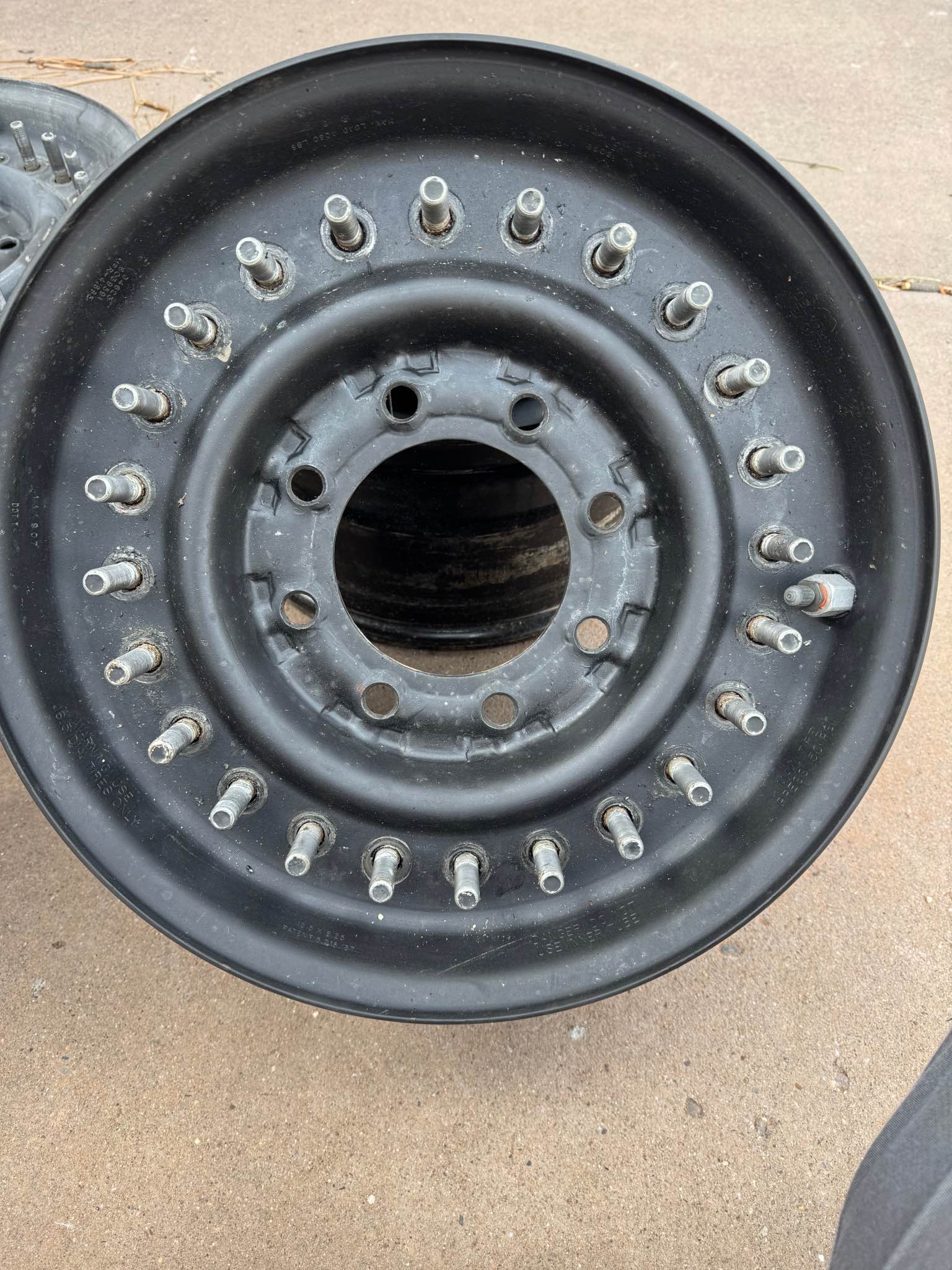 Hiumvee Wheels 2-Piece Rim Used 24 Bolt 16.5” 8 Lug for Military Humvee ...