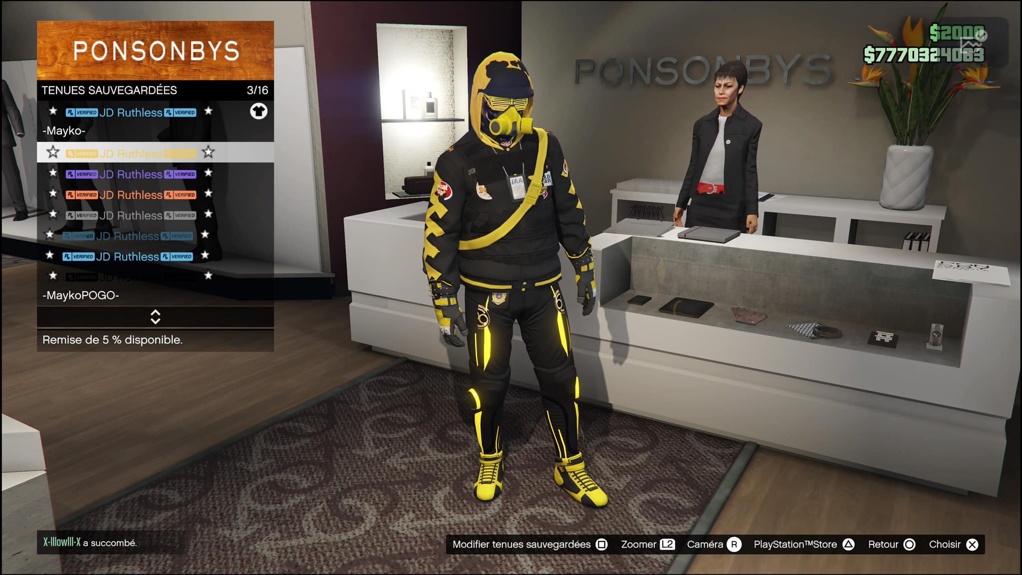 Code Mod GTA V PC - Argent 1 Milliard $ & Tenues & Niveau Au Choix - Neuf Scellé