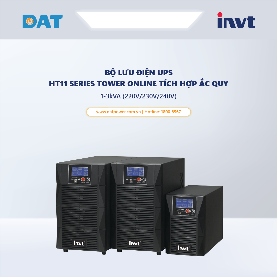 DAT Power - BỘ LƯU ĐIỆN UPS HT11 SERIES TOWER ONLINE TÍCH...