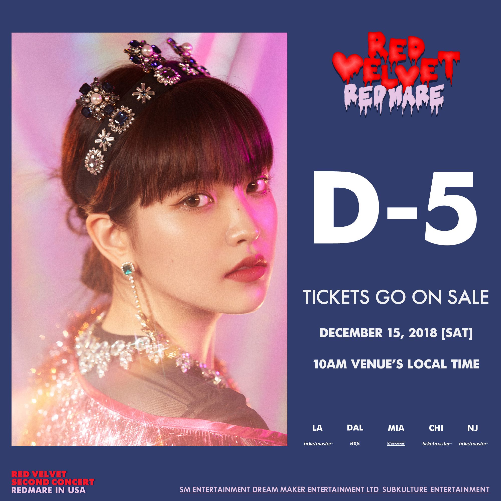 Red Velvet 2nd Concert [REDMARE] in USA - In Newark 레드벨벳의 첫