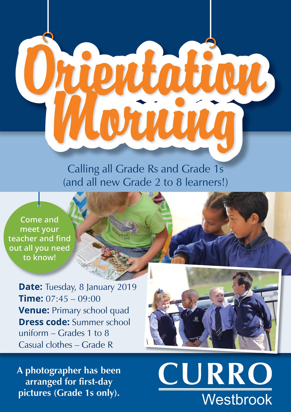 Curro Westbrook - To all our Grade 1’s and Grade R’s of... | Facebook