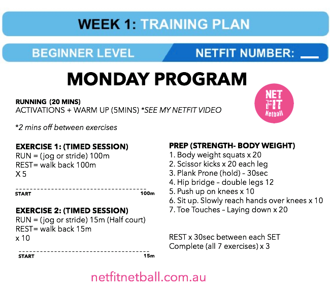 NETFIT Netball - It's your time: www.netfitnetball.com.au...