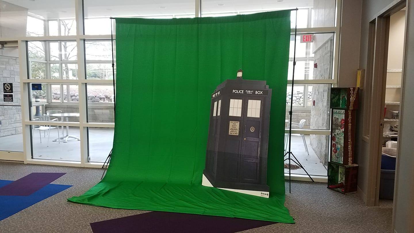 Falls Library Comic Fest - The green screen is up! | Facebook