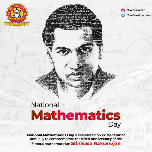 Bhai - Let us pay a tribute to the great Mathematician, Shri. Srinivasa ...