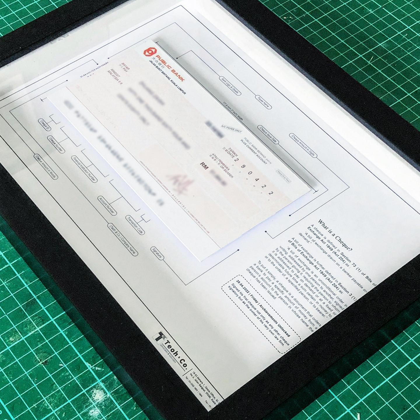 The.Exploded2.0 - Customer: Can you frame cheque with your...