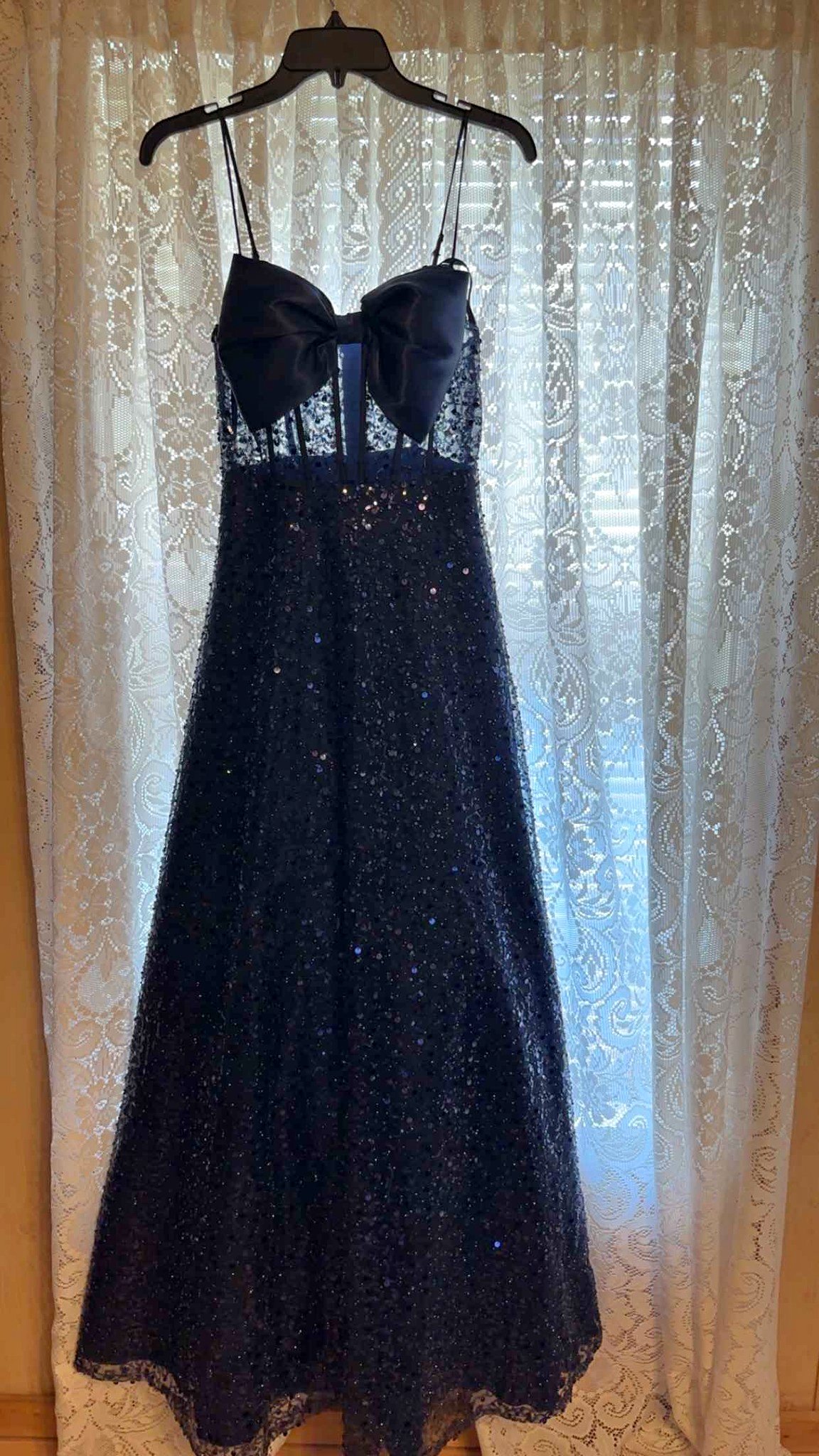 midnight corset dress Radiance Embellished – Danalucy SIZE:4-5 Best Fit Midi Dress Quiz Black inspired outfits.