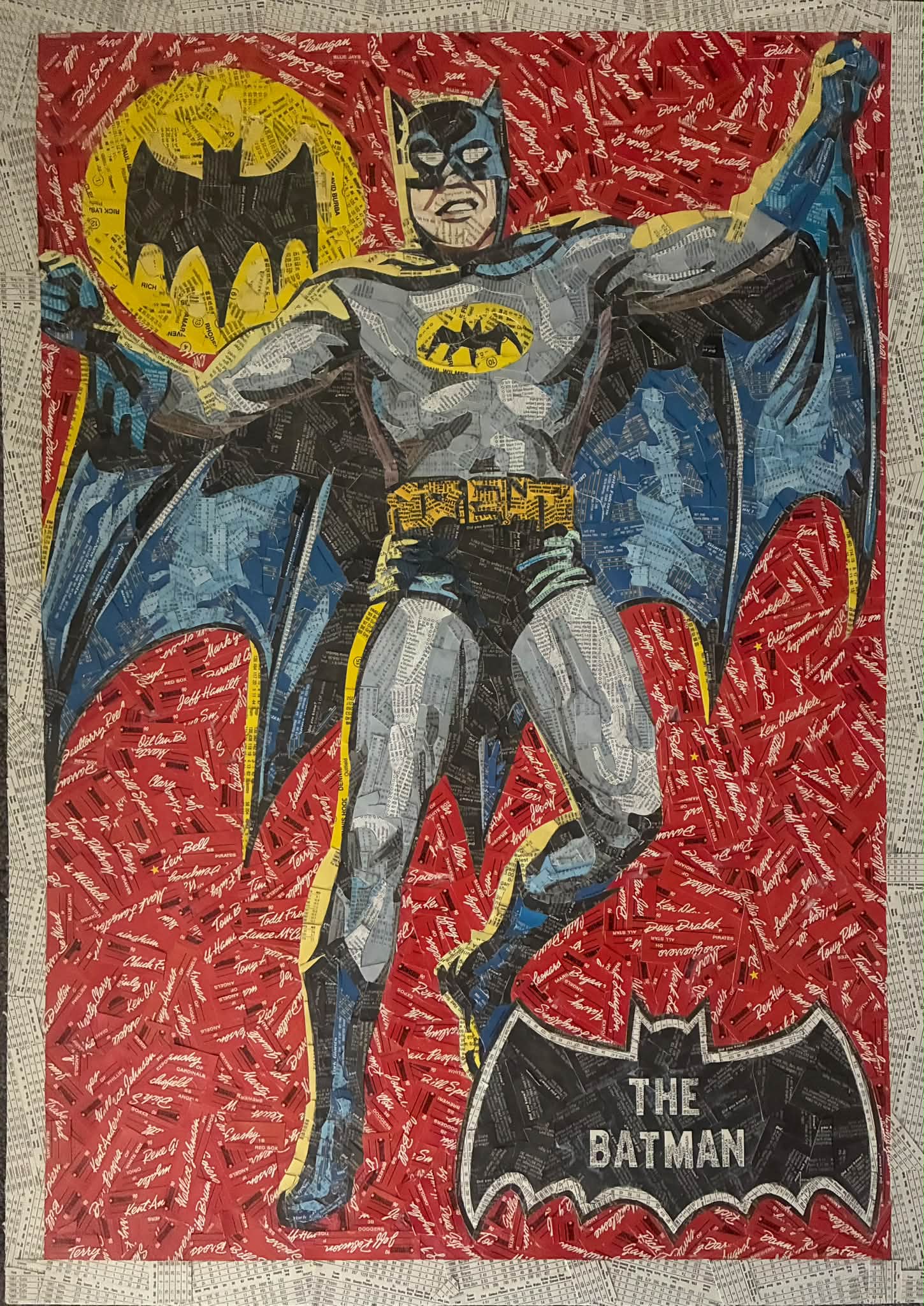 1966 Topps Batman cut card project features #1 card and wax pack