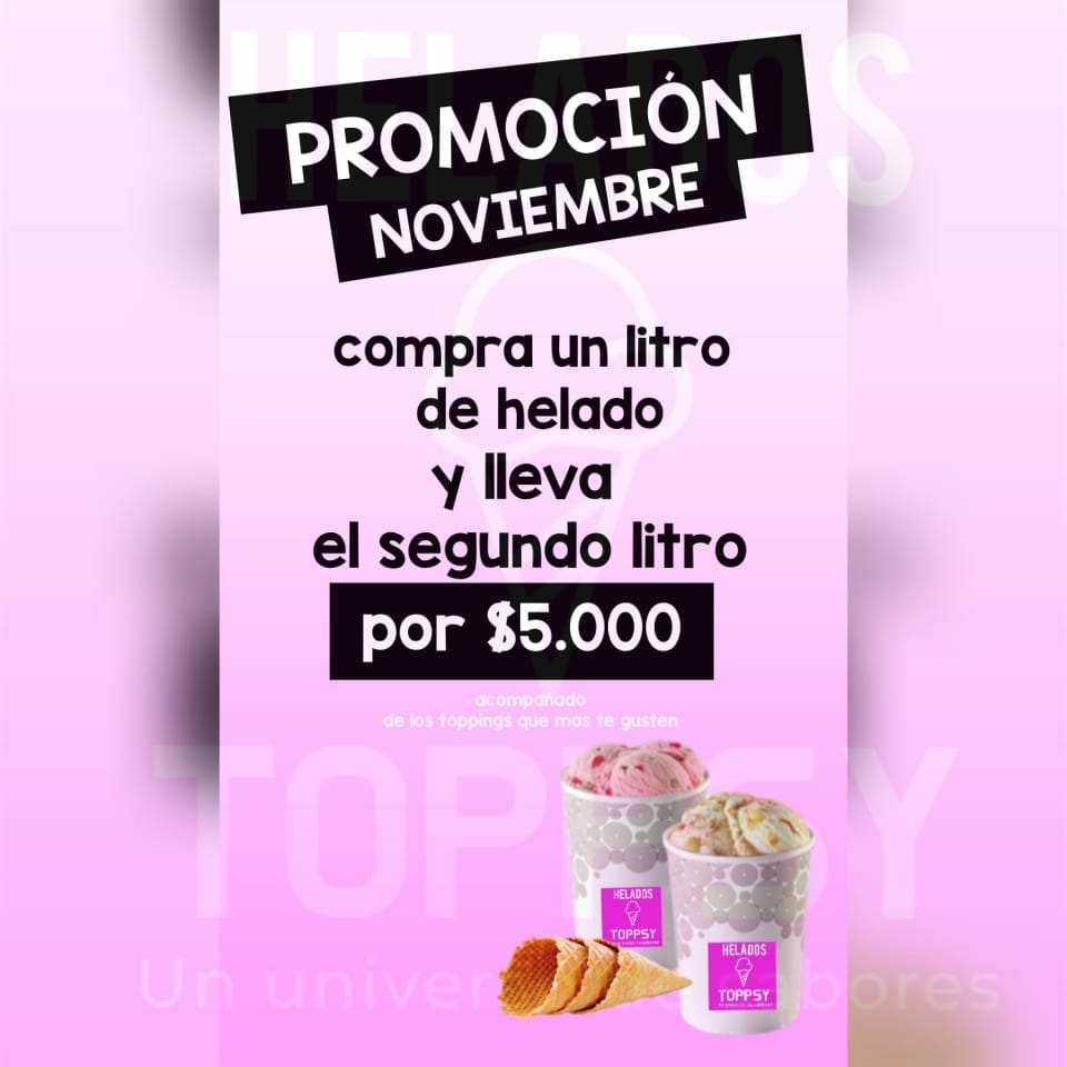 Helados Toppsy - DISFRUTA DE NUESTRAS PROMOCIONES Cremoso... | Facebook