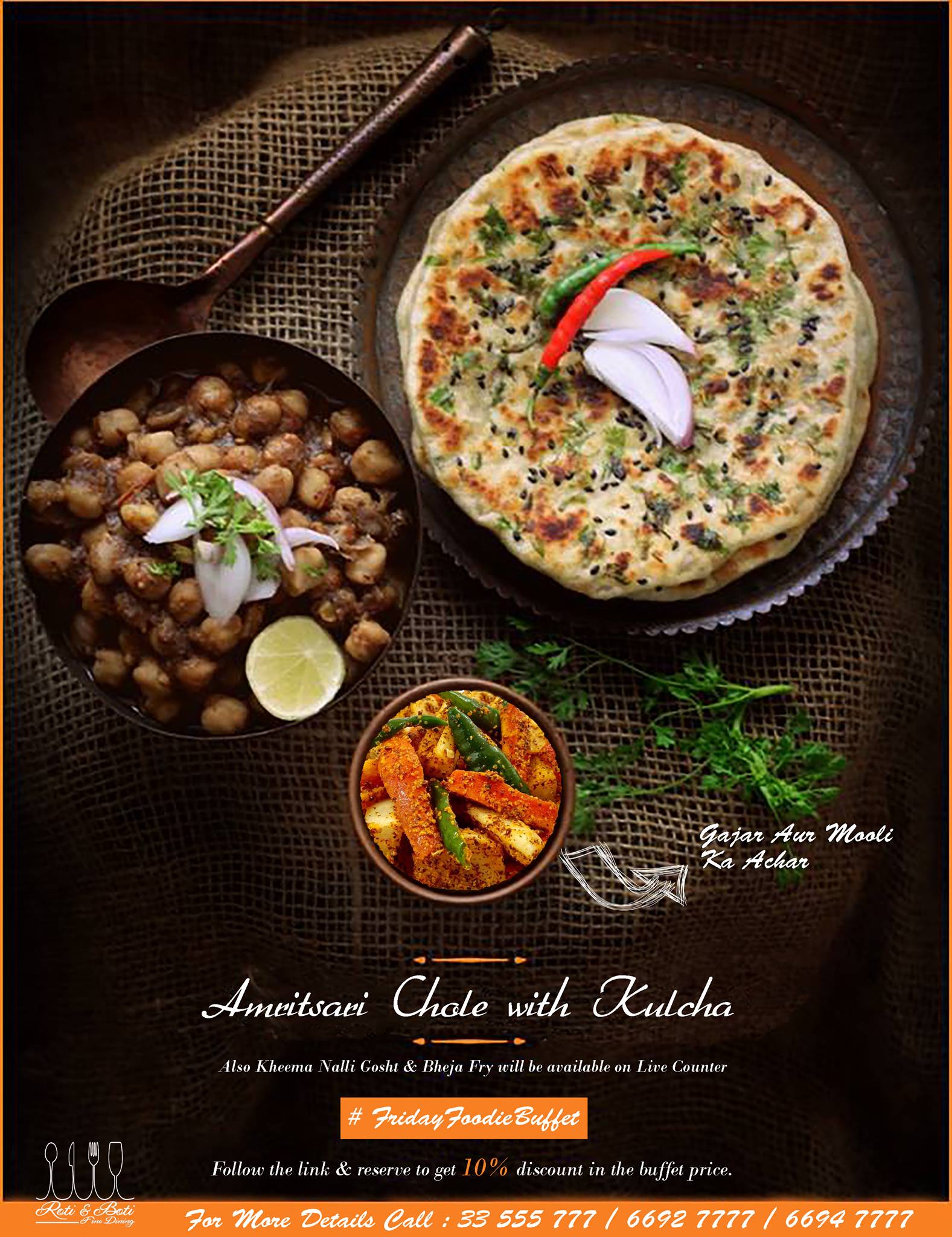 Roti & Boti - Amritsari Chole with Kulcha and Gajar Aur... | Facebook