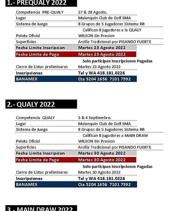 AMTP A.C. - Te recordamos las fechas máximas de inscripción para el SMA ...