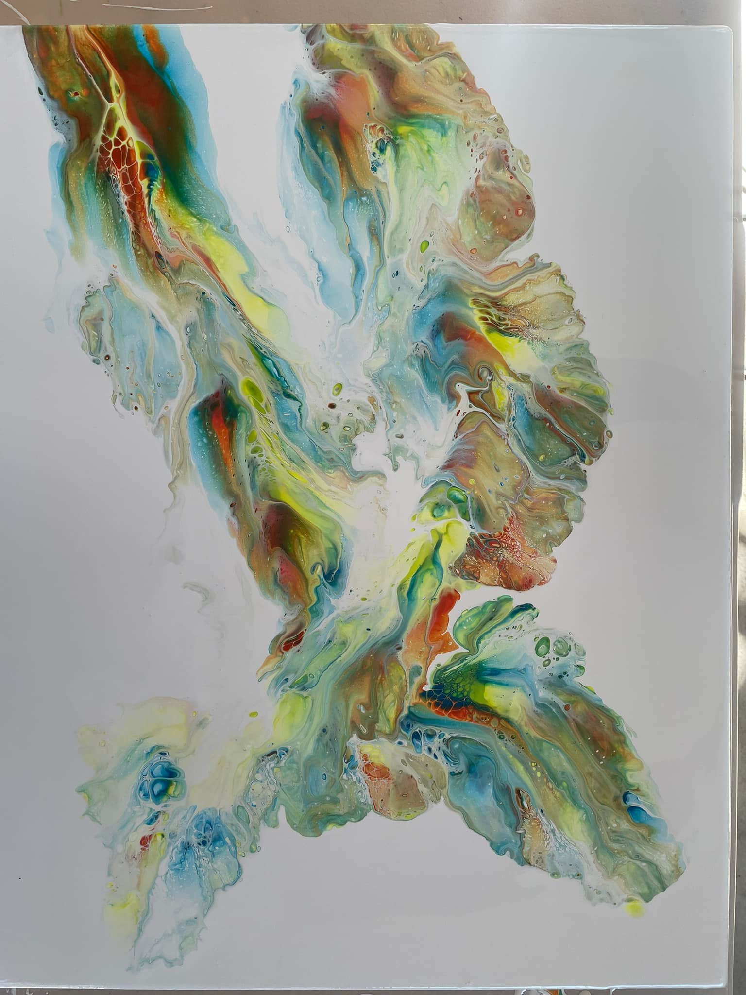 The Pour House - Painting day. Samples for a large...