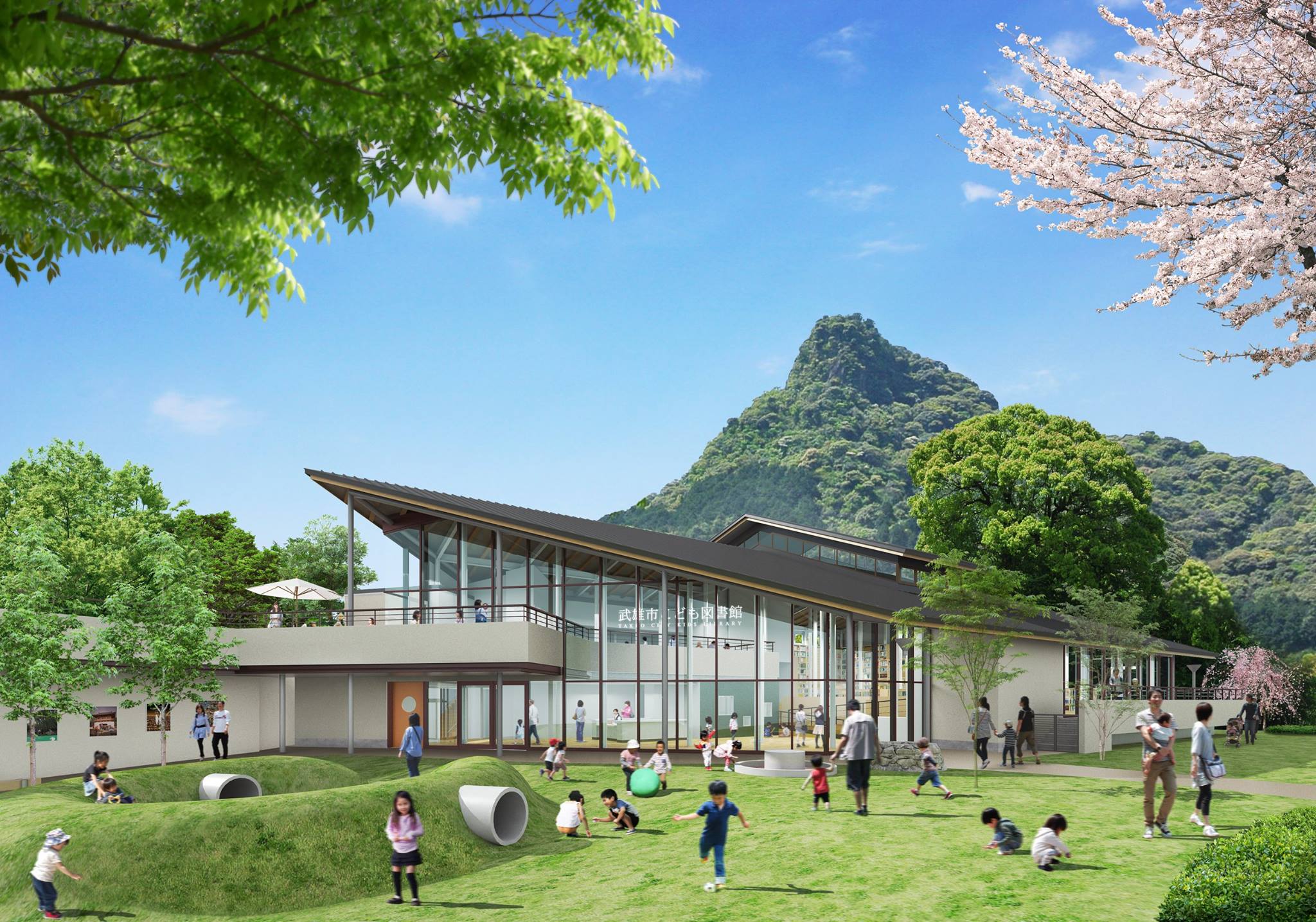 武雄市役所 武雄市こども図書館建設工事 起工式が執り行われました Facebook