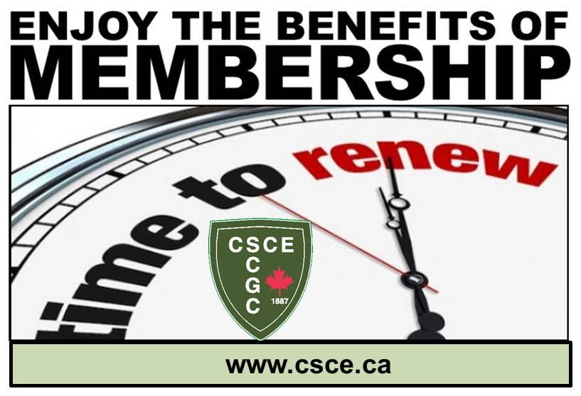 CSCE - IT'S RENEWAL TIME! HAVE A LOOK AT OUR WEB SITE TO...
