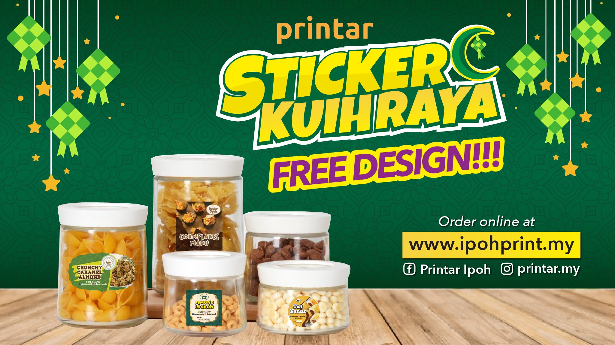 Printar Ipoh - 🔥 PROMOSI STICKER KUIH RAYA 2020 🔥 . 📣...