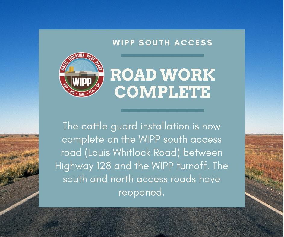 Roads Update: The... - WIPP - Waste Isolation Pilot Plant | Facebook