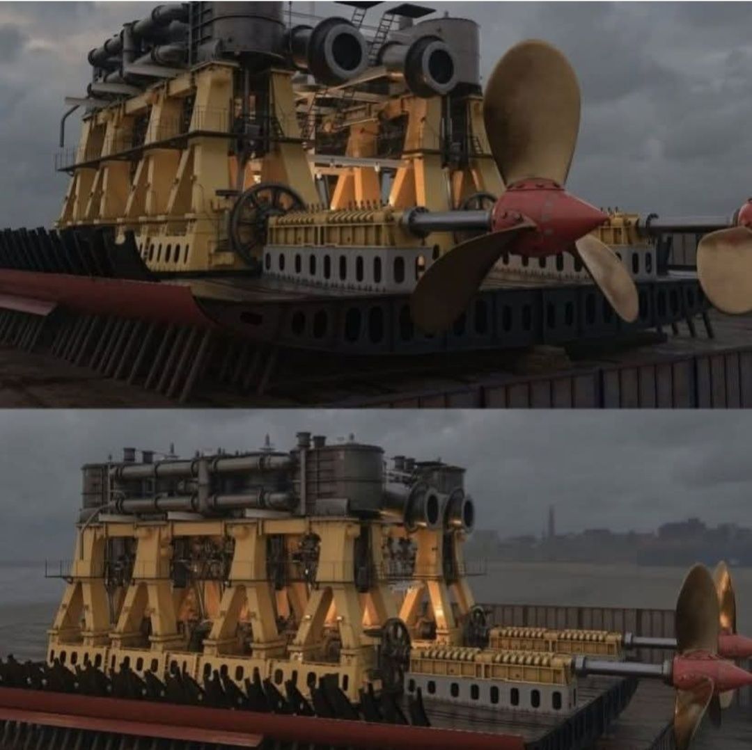 Ship Models | Stunning 3D model of the Titanic's reciprocating engines ...