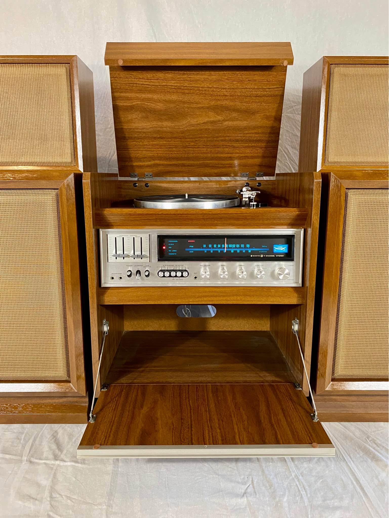 Restored Sanyo Quadraphonic Vintage Radiogram - Radios - Gold Coast ...