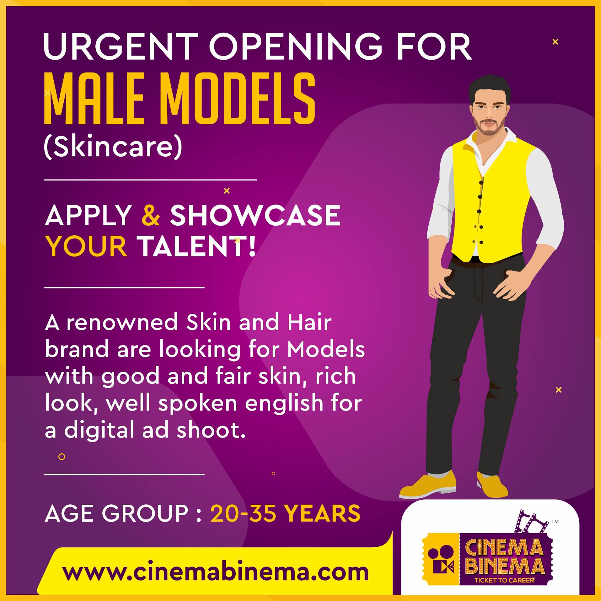 Cinema Binema - apply now @ t.ly/AxQT #melmodel #modeling... | Facebook