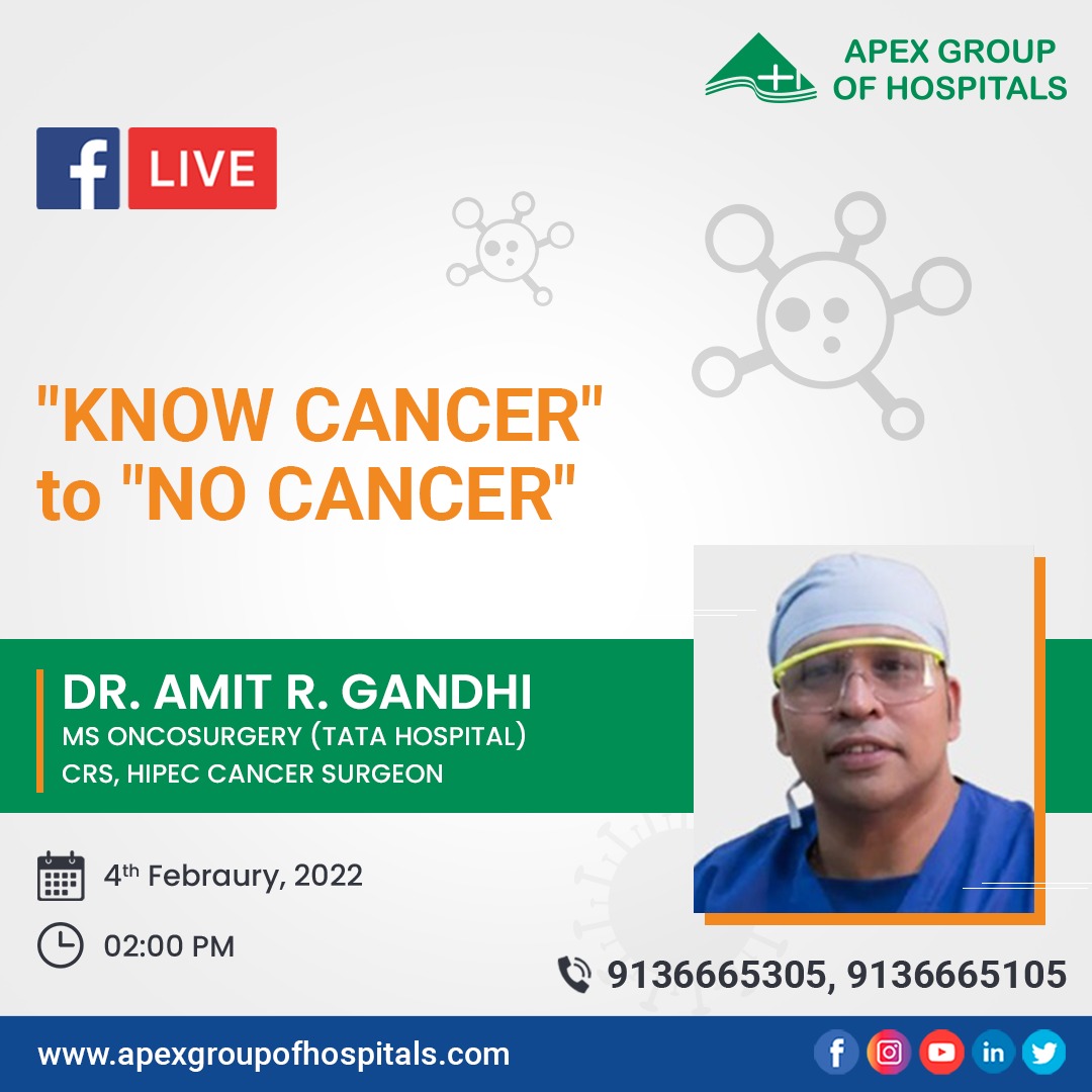 Dr. Amit R. Gandhi - CRS, HIPEC... - Apex Group of Hospitals | Facebook