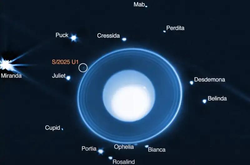 James Webb Space Telescope discovers Uranus' smallest moon