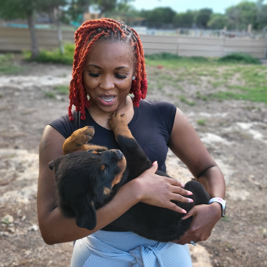 Mrs. Williams and her pup.... - Butler Kennels Rottweilers | Facebook
