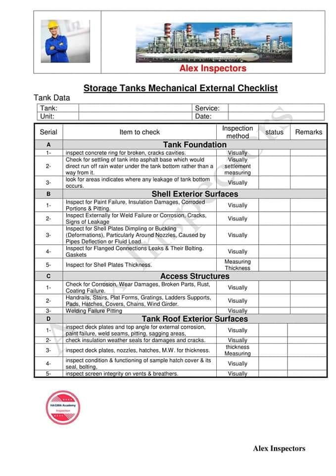 #Tank_Checklist Storage... - Mechanical tips & tricks