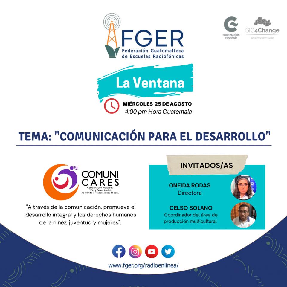 Aecid Guatemala - 🗓#Mañana en 📻La Ventana - Radio FGER...