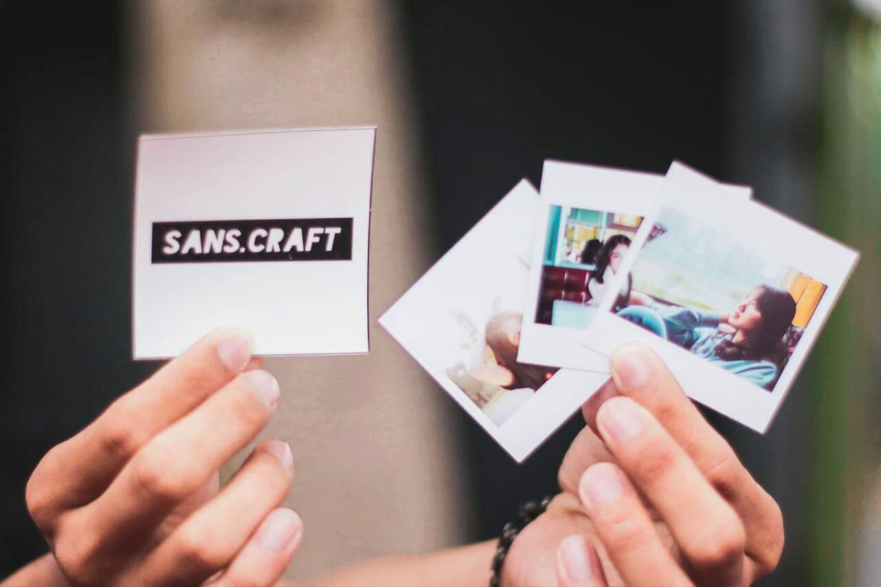Sans Craft Terima Order Polaroid Ukuran 8x8 Cm Minimal Facebook