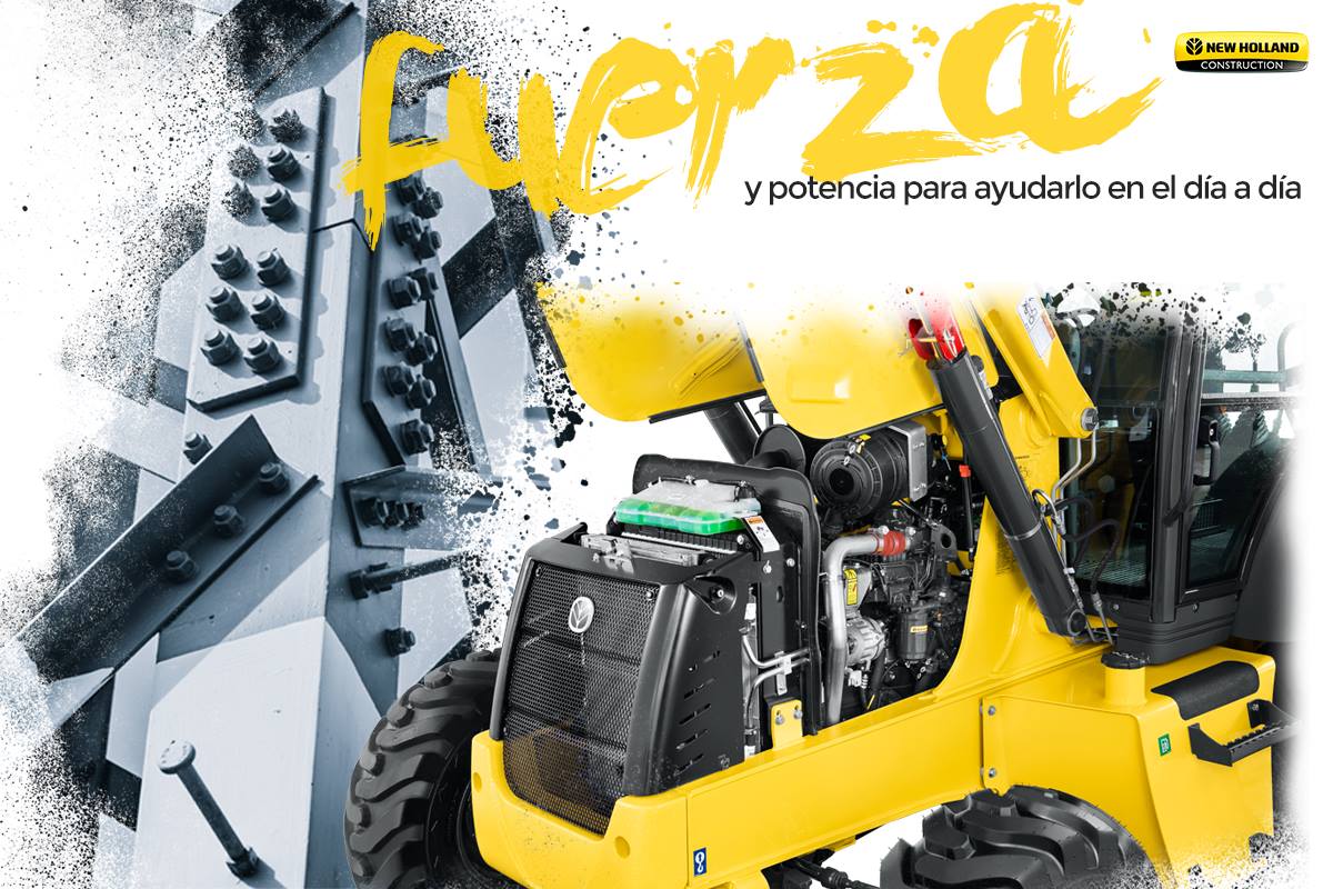 La retroexcavadora B110B carga... - New Holland Construction | Facebook
