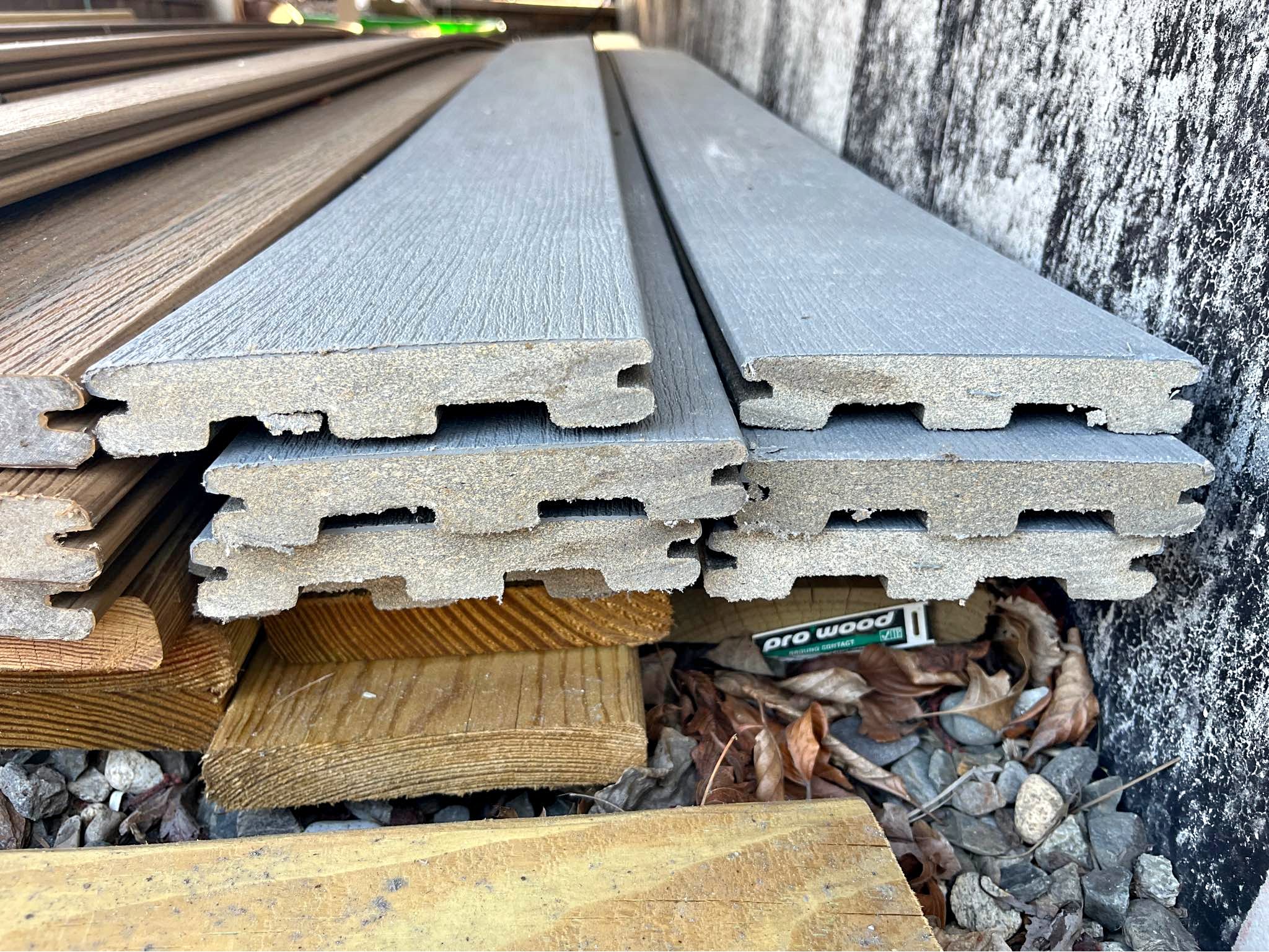 TimberTech Prime+ 1-in x 6-in x 12-ft Sea Salt Gray Grooved/Scalloped ...