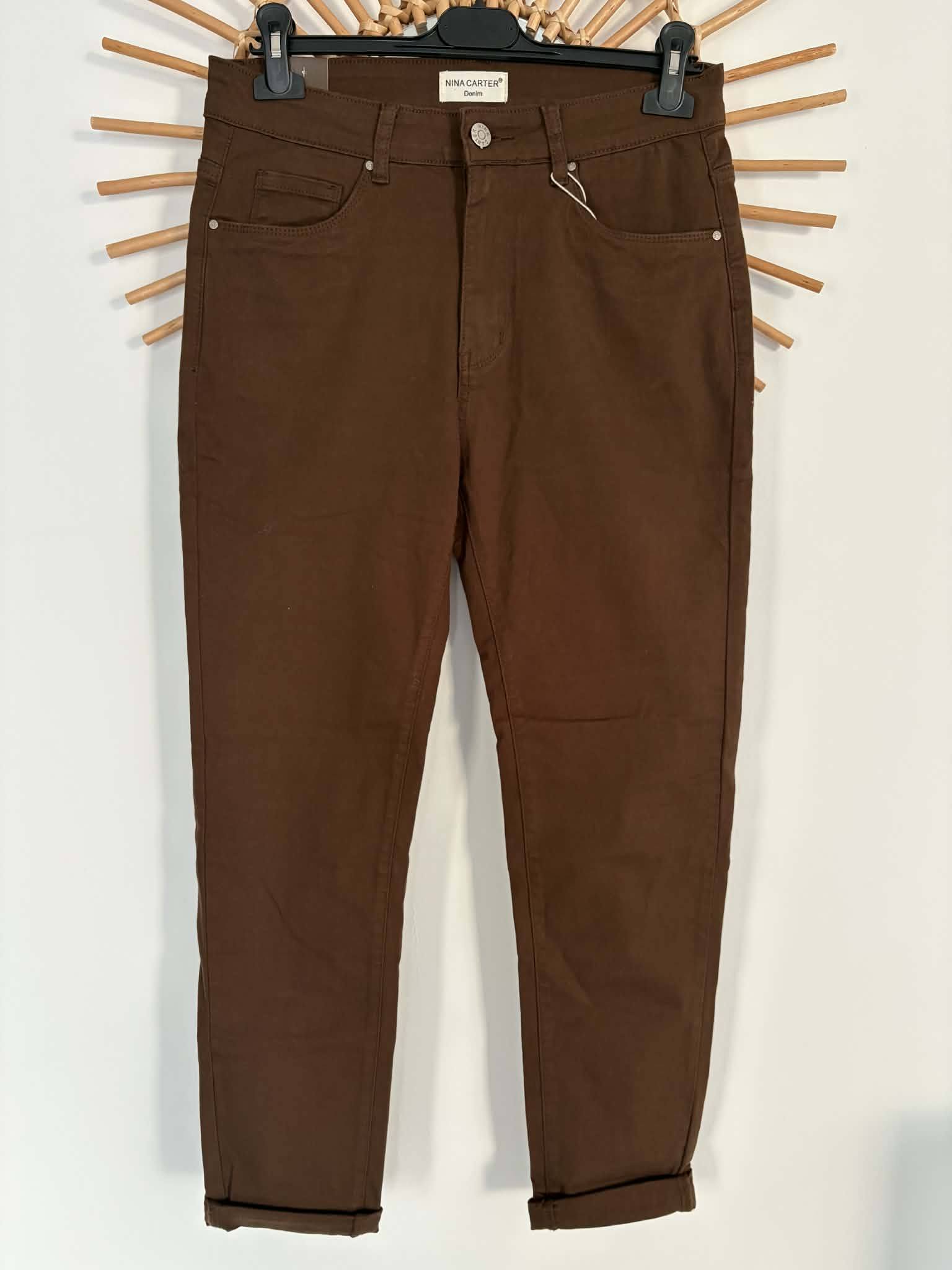 Veste En Vison Véritable - Fourrure Pleine Peau - Taille 40/42 Marron - Occasion Très Bon état