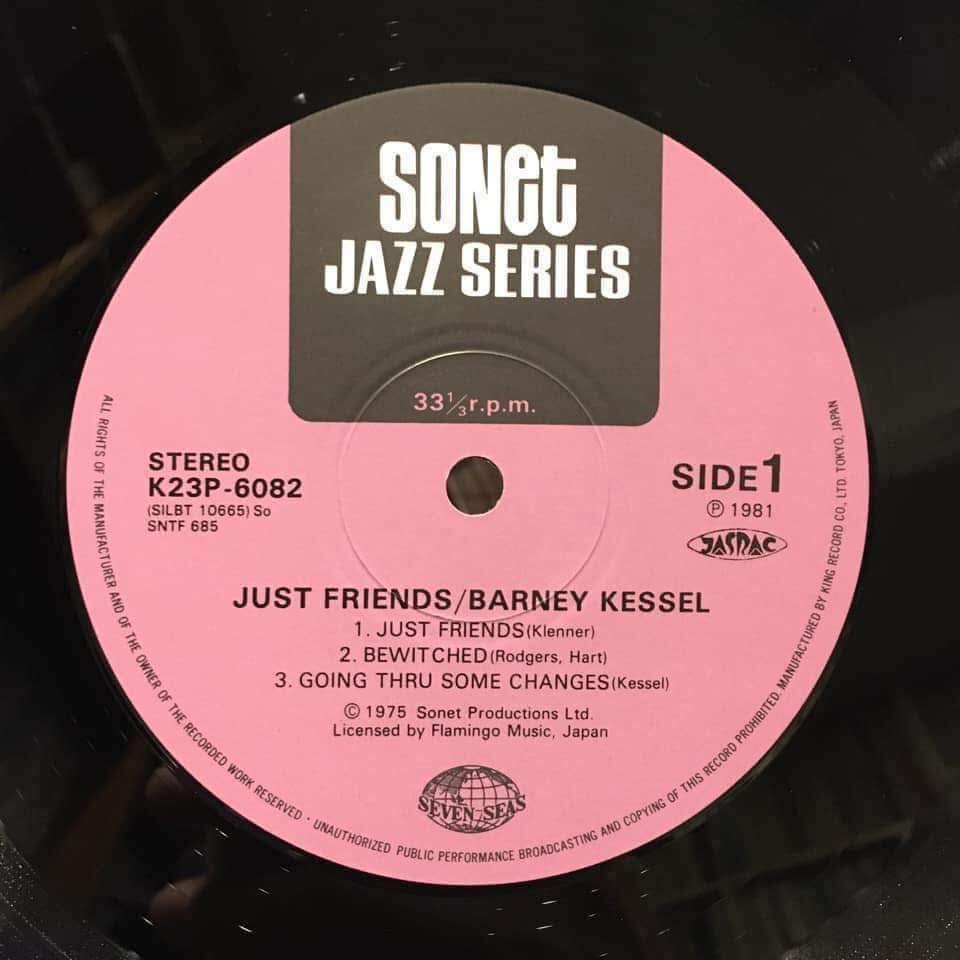 700k LP Barney Kessel – Just Friends Jazz / K23P6082/ M1-30b 