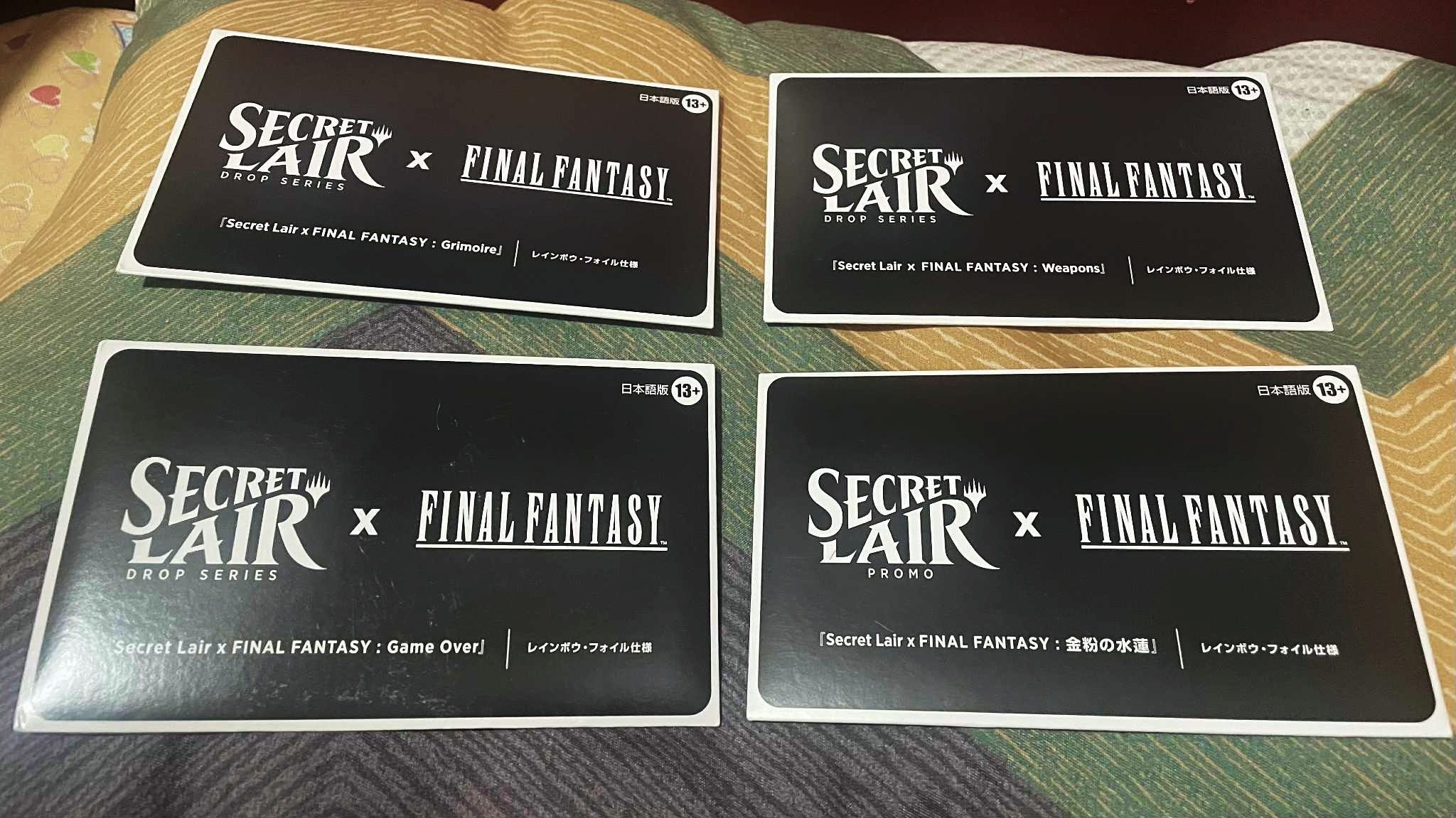 Sealed Final Fantasy Secret Lair Japanese Foil Set with Exclusive 