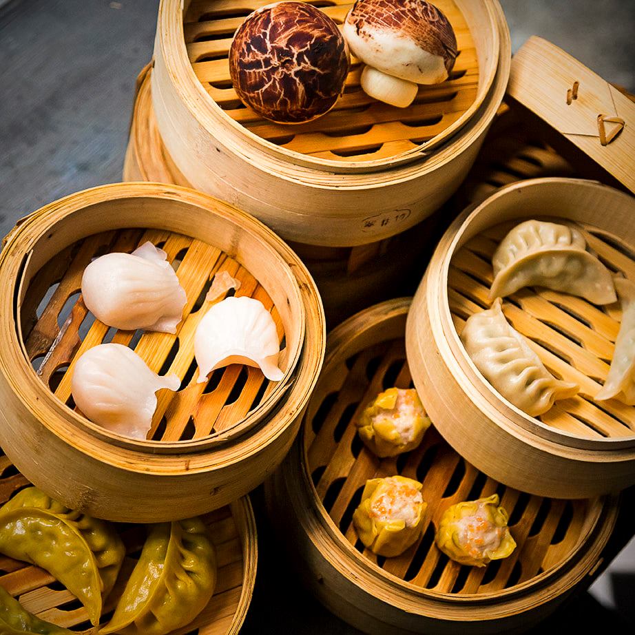 🥢Tabla de Dim sum variado El dim sum... - Aldovea Catering
