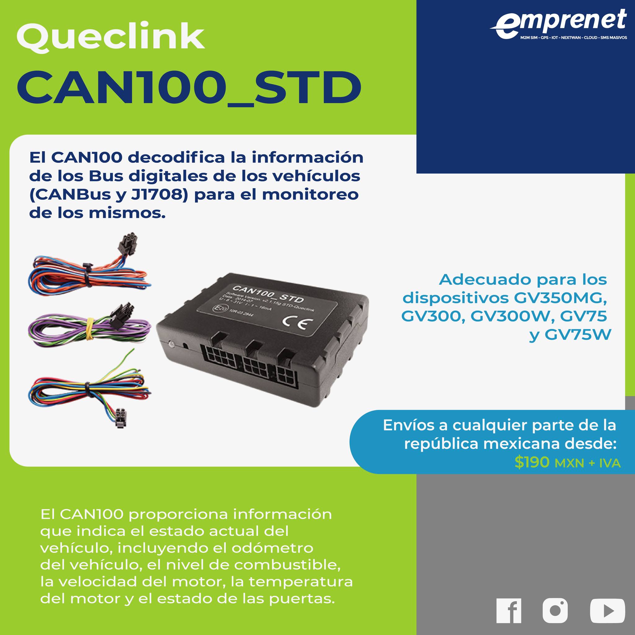 Emprenet - El CAN100 proporciona información que indica el... | Facebook