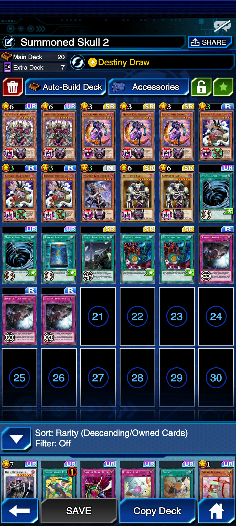 summoned skull deck yugioh - SBC1-ENI01 - Common this monster boasts considerable force. What would be a good